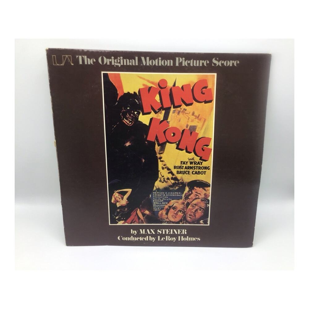 1975 King Kong Soundtrack Vinyl LP Max Steiner United Artists UA-LA373-G